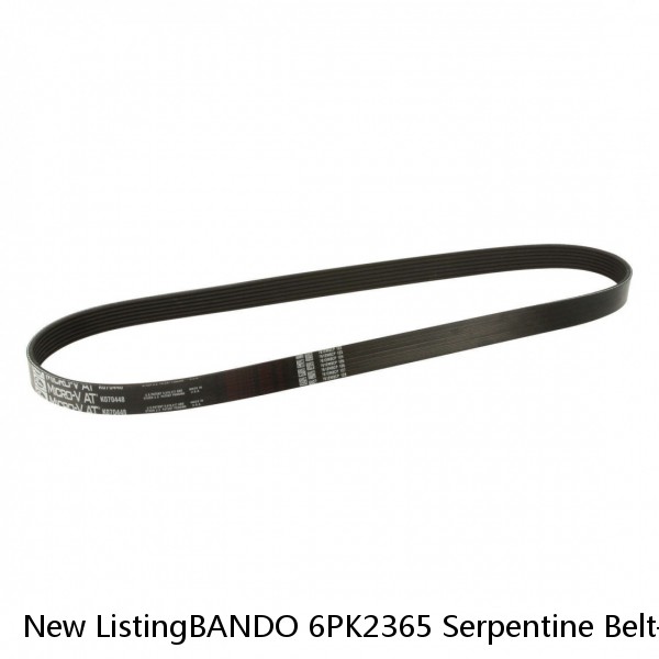 New ListingBANDO 6PK2365 Serpentine Belt-Rib Ace Precision Engineered V-Ribbed Belt