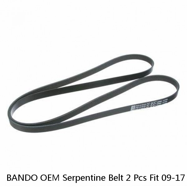 BANDO OEM Serpentine Belt 2 Pcs Fit 09-17 CADILLAC CHEVROLET GMC V8 ALT 145 Amp 