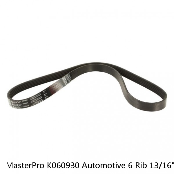 MasterPro K060930 Automotive 6 Rib 13/16" x 93-5/8 OC Serpentine Belt